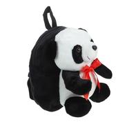 Healvian 1 Stück Kreativer Panda Rucksack für Multifunktionale Schultasche mit Großer Kapazität Schwarz Geeignet für Schule Camping und Freizeitaktivitäten