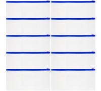 Healvian 10 Transparente Federmäppchen mit Reißverschluss Kleine Stiftetaschen aus Kunststoff Leichte Schreibwaren Organizer für Schule und Büro
