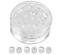 Healvian 100 Stück Weiche Silikon Ohrringverschlüsse für Steck und Hakenohrringe Transparente Sicherheitsverschlüsse Ohrstecker Ersatz Zubehör für Selbstgemacht Schmuck Sicherer Halt