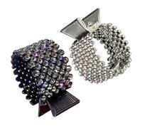 Healvian 2 Stück Krallenklammern für Dickes Haar Glänzende Ponytail Clips mit Funkelnden Dekor Langlebige Haarspangen für Frauen Eleganter Halt für Hohe Zöpfe für Alltag und Festlichkeiten