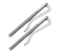 Healvian 2 Stück Metall Geldklammern mit Federmechanismus Schlanke Zinklegierung Geldscheinklammer für Herren Kreditkartenclip und Bargeldhalter Vielseitig für Portemonnaie und Tickets