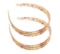 Healvian 2 Stück-pack Kunststoff Stirnbänder mit Rutschfesten Zähnen Breites Gesichtswasch Haarband für Damen und Mädchen Spa und Make Up Geeignet
