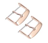 Healvian 2 Stück Uhrenarmband Schnallen 22mm Edelstahl 304 Roségold Ersatz Verschluss Uhrenzubehör