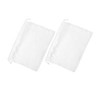 Healvian 2 Stück Weiße Satin Aufbewahrungsbeutel mit Kordelzug Multifunktionale Seidenbeutel für Schmuck Schuhe und Reise Staubdichte Schutztaschen Edle Aufbewahrung für Herren und Damen