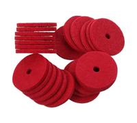 Healvian 25 rote Nähmaschinen Spulenstift Filz, Filzunterlage für Garnrollenhalter, 25 Stück, 25,4 MM Außendurchmesser x 4 MM Innendurchmesser x 1 MM Dicke, vintage Singer Einheiten,