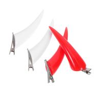 Healvian 2paare Haarspangen Mit Teufelshörnern Für Halloween-kostüme Kopfbedeckungen Für Halloween-teufels-cosplay Kostümzubehör Mit Teufelshörnern Haarnadeln Mit Für -feste