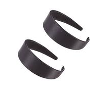 Healvian 2stücke Haarreif Schwarz Breiter Haarreif Für Damen Einfarbiges Haarband Elegantes Kopfschmuck Kreativer Stirnband Für Party Und Geburtstag