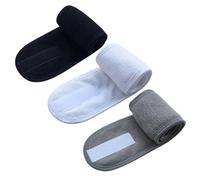 Healvian 3 Stück Teiliges Damen Stirnband aus Atmungsaktivem Material Schnelltrocknend und Formbeständig für Waschen Make up Spa und Yoga in Schwarz Weiß und Wiederverwendbar und Bequem