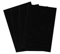 Healvian 4 Stück Schwarzes Stapelbares Schmucktablett aus Schwamm mit Einfachen Formen Weiche Einlagen zur Schmuckvitrinen Aufbewahrung und Ringhalter für Ohrhalter