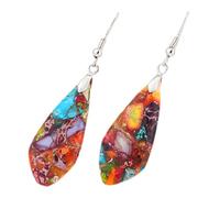 Healvian Damen Ohrringe Boho Bunte Tropfen Ohrringe Mit Stein Leicht Hängende Schmuck Für Sommer Festival Hochzeit