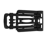 Healvian Kompakter Faltbarer Handwagen mit Doppelrädern Tragbarer Transportwagen aus Leichtem Stahl Zusammenklappbarer Gepäck und Einkaufstrolley für Reisen und Umzug