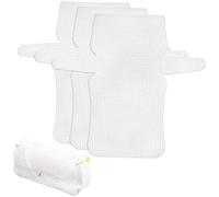 Healvian Kreuzstich Netzblätter 4 Stück Kunststoff Leinwandmuster für Anfänger Bastelprojekte und Näharbeiten Weiß Kleine Größe