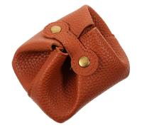 Healvian Mini Coin Pouch aus Braunem Kompakte und Ohrhörer Aufbewahrungstasche Tragbare Kleine Geldbörse für Schlüssel Karten Reise und Alltag