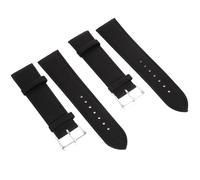 Healvian Modisches Schwarzes Uhrenarmband aus Leder mit Schnellverschluss 2 Stück Glattes Design Geeignet für Business Casual und Täglichen Stil
