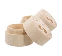 Healvian Runde Aufbewahrungsbox mit Deckel Kleine Holzkiste 55X55X45cm für Nähzubehör und Bastelmaterial Multifunktionale Schmuckschatulle Tragbare Organizerbox