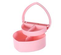 Healvian Schmuckkästchen Mädchen mit Spieluhr Doppellagiger Herzförmige Schmuckbox Schmuckkasten Kinder Kleine Aufbewahrungsbox für Ringe Halsketten Ohrringe Trinket
