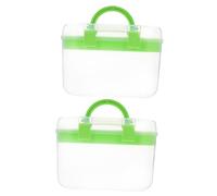 Healvian Tragbare Mehrzweck Aufbewahrungsbox Mit Griff Kleine Medikamentenbox Nähkästchen Doppelstöckig Praktische Ordnungsbox Für Kosmetik Reise