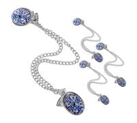 Healvian Vintage Schalclip 4 Stück Retro Pulloverketten Schalclips aus Metall mit Anti Rutsch Funktion Kleine Kragenbroschen für Pullover Strickjacken und Blusen Damen Schmuck Accessoire