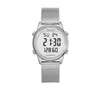 Hearkent Damen Schrittzähler, Armband aus weichem Nylon, keine App oder Aufladen erforderlich, mit Schrittzähler, Kalorienzähler, Distanz, Uhr und Hintergrundbeleuchtung, 2401