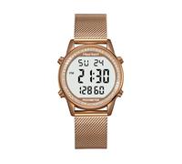 Hearkent Damen Schrittzähler, Armband aus weichem Nylon, keine App oder Aufladen erforderlich, mit Schrittzähler, Kalorienzähler, Distanz, Uhr und Hintergrundbeleuchtung, 2401