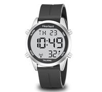 Hearkent Herren Sprechende Uhr Deutsch Ankündigung,Senioren Armbanduhr Sehbehinderte Uhren Blindenuhr,Große Digitale Funkuhr,Durchdachte Geschenke (Silikon schwarz)