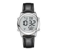 Hearkent Herren Sprechende Uhr Deutsch Ankündigung,Senioren Armbanduhr Sehbehinderte Uhren Blindenuhr,Große Digitale Funkuhr,Durchdachte Geschenke(SCHWARZ)