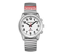 Hearkent Sprechende Uhr mit Deutscher Sprachausgabe, Senioren Armbanduhr, Blinden Uhren, Sehbehindertenuhr (Silber, Damen)