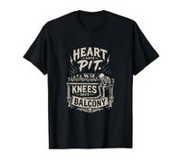 Heart Says Pit Knees Say Balcony Metal Festival Vibes Preisgünstiges Grafik-T-Shirt