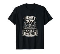 Heart Says Pit Knees Say Balcony Metal Festival Vibes Preisgünstiges Grafik-T-Shirt