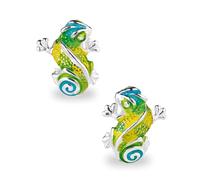 Heartbreaker Luxus Chamäleon Ohrstecker aus der Kollektion Chamäleon in Echtsilber | Ohrringe Silber 925 Sterling nickelfrei | Elegante Design Ohrringe für Damen