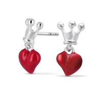 Heartbreaker "Crown of my Heart" Ohrringe Herz I Edler Schmuck aus 925 Sterling Silber I Nickelfreie Herz-Ohrstecker inkl. Verpackung I In Goldschmiedequalität gefertigt I LD LP 22 RM