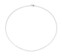 Heartbreaker Damen-Collier Ketten facettierte Kugelkette 925 Silber, 45 cm Zwischenöse bei 42 cm, 1,8 mm stark/HB 180 BCF I