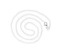 Heartbreaker Erbskette in Echtsilber/Länge 45 cm, Ø 1 mm/Halskette aus 925 Sterlingsilber/Unisex Kette für Anhänger/HB LN 60