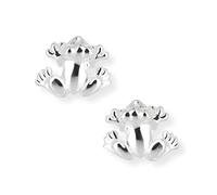 Heartbreaker "Froggy" Frosch-Ohrringe I Edle Ohrstecker aus 925 Sterling Silber I Nickelfreie Damen-Ohrringe inkl. Verpackung I In Goldschmiedequalität gefertigt I LD FG 28