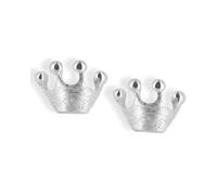 Heartbreaker "Froggy" Kronen-Ohrringe I Edle Ohrstecker aus 925 Sterling Silber I Nickelfreie Damen-Ohrringe inkl. Verpackung I In Goldschmiedequalität gefertigt I LD FG 21
