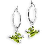 Heartbreaker Frosch Einhänger für Creolen in Echtsilber/Kollektion Style & Go/Froscheinhänger aus 925 Sterlingsilber für Creolen/LD MR 41 GR