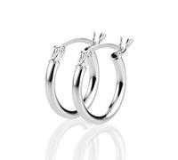 Heartbreaker kleine Creolen aus der Kollektion Style & Go in Echtsilber/Ohrringe Silber 925 Sterling nickelfrei/Elegante Design Ohrringe für Damen/LD MR 21