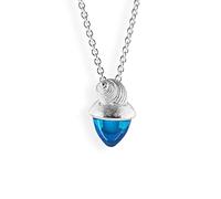 Heartbreaker maritimer Seadrop Anhänger aus Sterlingsilber mit türkisblauem Zirkonia Cabochon und Muschel/Anhänger aus 925 Echtsilber für Damen/LD SP 33