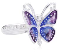Heartbreaker Schmetterling Ring in Echtsilber | Kollektion Flying Purple | Schmetterlingring aus 925 Sterlingsilber | Niedlicher Ring für Damen