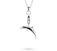 Heartbreaker "Sealife" Delfin-Charm I Edler Anhänger aus 925 Sterling Silber I Nickelfreier Silber-Anhänger in Goldschmiedequalität I Hochwertiger Charm für Kette & Armband I HB 113