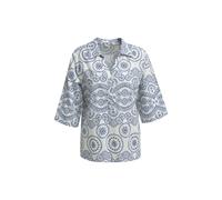 HeartKiss - Blouse Print 3/4 Sleeves blue print - Gr. - L