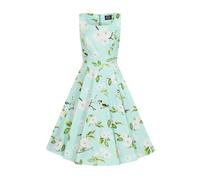 Hearts & roses London Swing Kleid Andrea Floral Vintage Rockabilly Retro, Größe:XXL