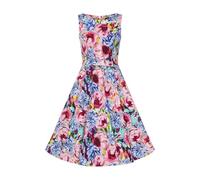 Hearts & roses London Swing Kleid ELSA Floral Vintage Rockabilly Retro, Größe:XS