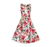 Hearts & roses London Swing Kleid Gracie Floral Vintage Rockabilly Retro, Größe:M