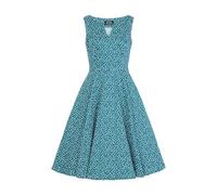 Hearts & roses London Swing Kleid La Rosa Dotty Vintage Rockabilly Retro, Größe:XS