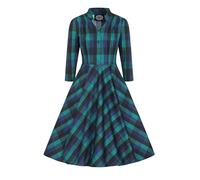 Hearts & roses London Swing Kleid Louisa Check Retro Vintage Fit-N-Flare 50er, Größe:L