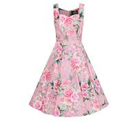 Hearts & roses London Swing Kleid Nellie Floral Retro Vintage Fit-N-Flare 50er, Größe:XL