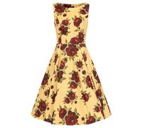 Hearts & roses London Swing Kleid Orla Floral Vintage Retro Fit-N-Flare 50er, Größe:L