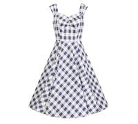 Hearts & roses London Swing Kleid Sadie Check Retro Vintage Fit-N-Flare 50er, Größe:XXL