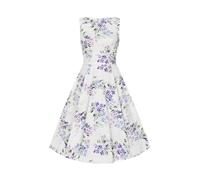 Hearts & roses London Swing Kleid Tasha Floral Vintage Blumen Retro, Größe:L